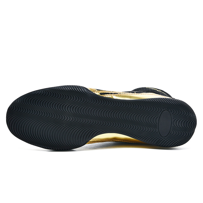 Picture of Boxing Shoes High-top Boys and Girls Sanda Fighting Fighting Training Shoes Adult Fitness Weightlifting Martial Arts Shoes Wrestling Shoes