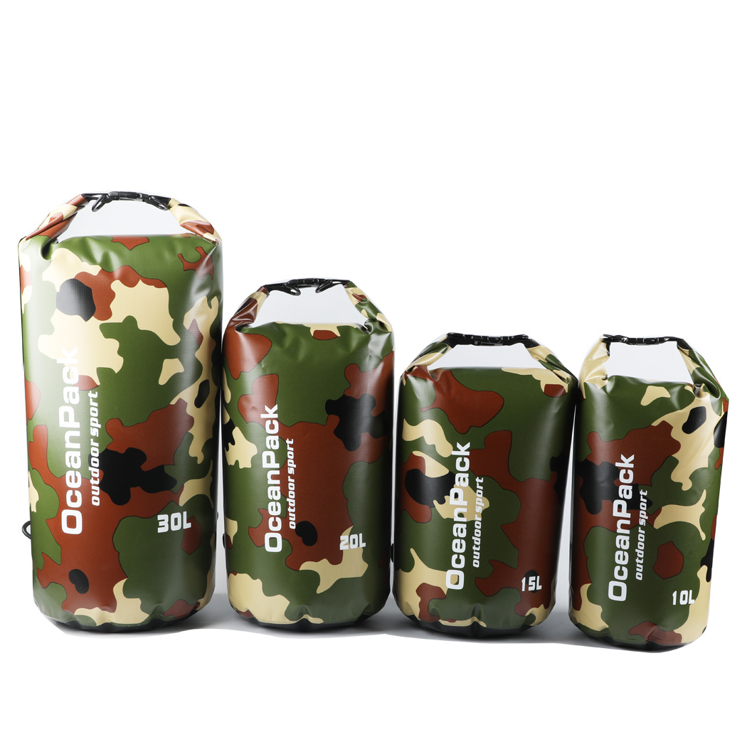 Picture of high quality Camouflage Drift Waterproof Bag Single Shoulder Dry Bag Outdoor Waterproof Bag Amazon Hot Selling Drift Bag