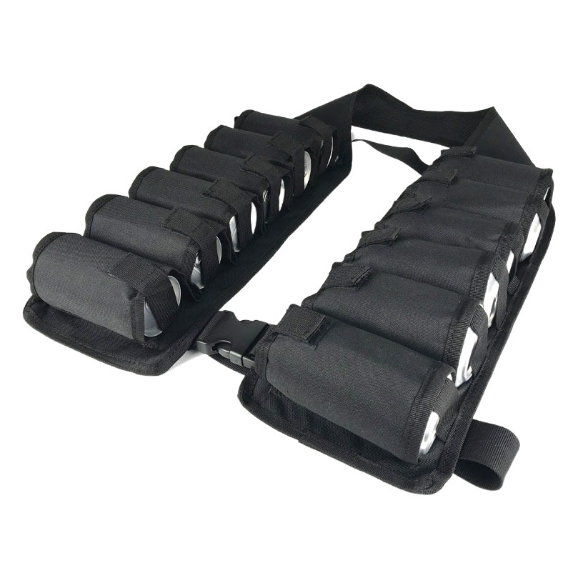 12-Link Outdoor Beer Set Camping Style Portable Beer Belt Mountaineering Camping Style Canned Drink Belt Barbecue Nightclub Party