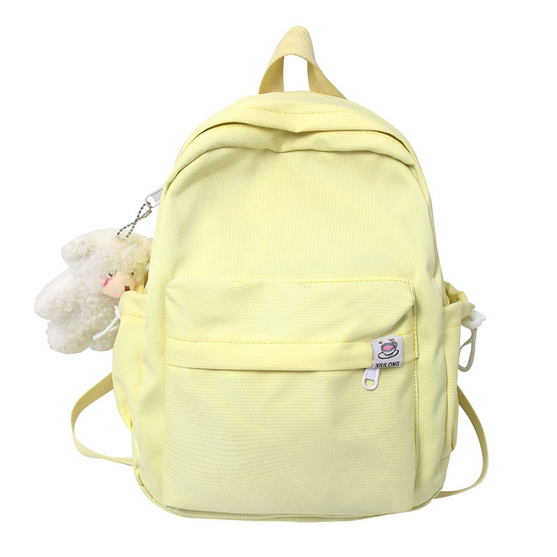 Picture of 2023 new candy color student schoolbag Japanese style fresh Girl backpack personality all-match simple solid color backpack
