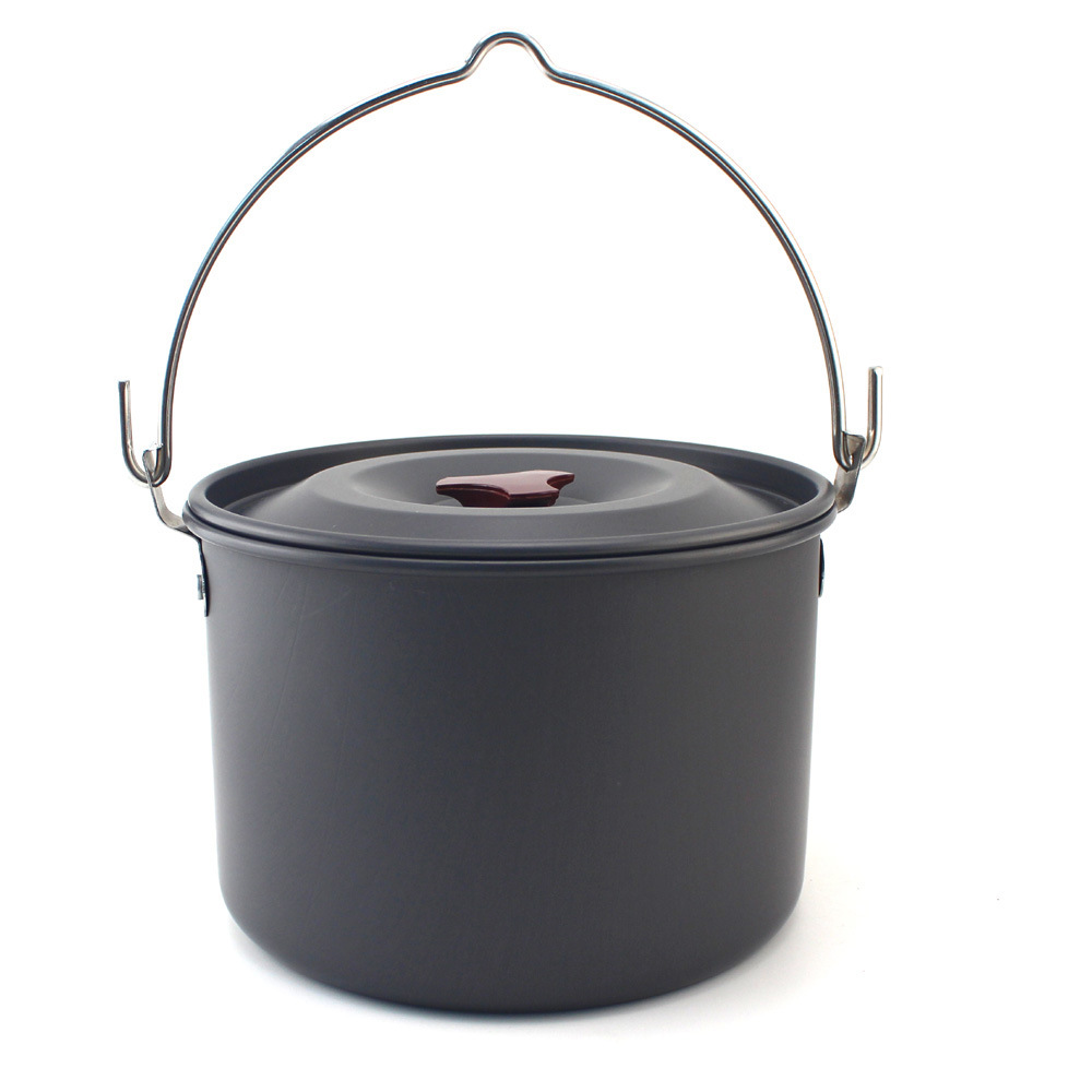 Picture of Outdoor equipment single pot set aluminum alloy oxidation pot set outdoor supplies cookware single pot Large Medium Small size