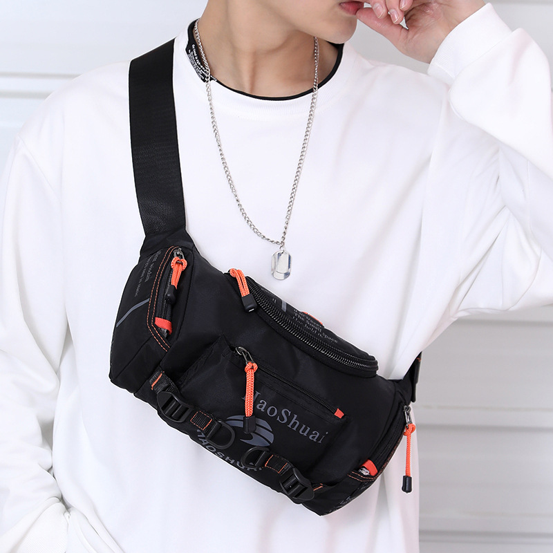 Picture of Cross-border Men's Bag Large Capacity Chest Crossbody Bag Sport Multifunctional Shoulder Crossbody Dual-purpose Backpack Men's Chest Bag