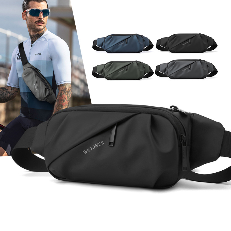 Picture of New Men's Multifunctional Waist Bag Water-repellent Casual Sports Chest Bag Outdoor Cycling Bag Fashionable Brand Crossbody Bag