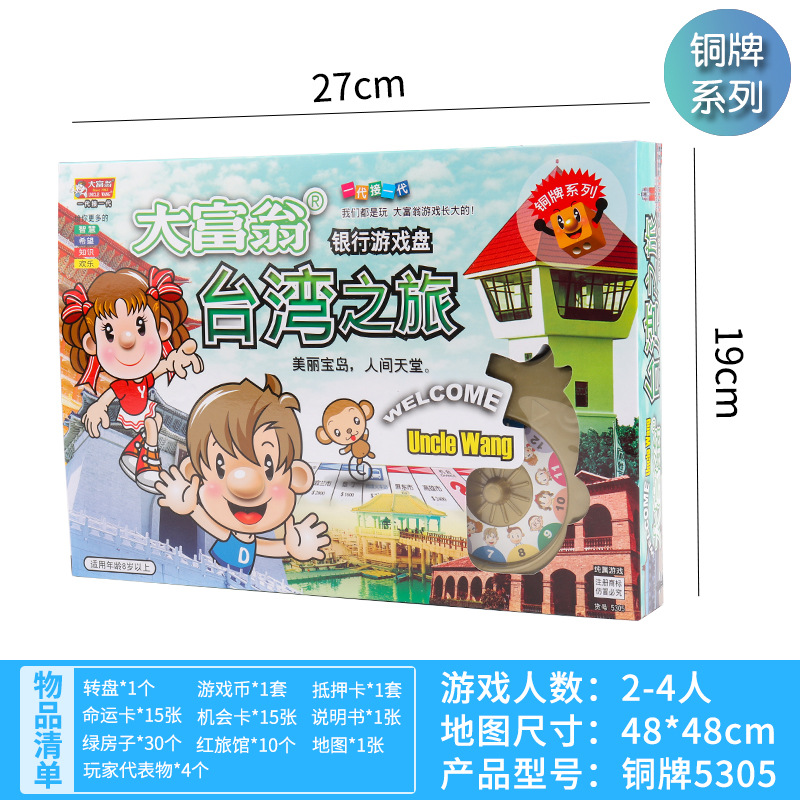Picture of Genuine Monopoly Bronze Series Board Games Chess World Tour China Tour Board Games Adult Children Students