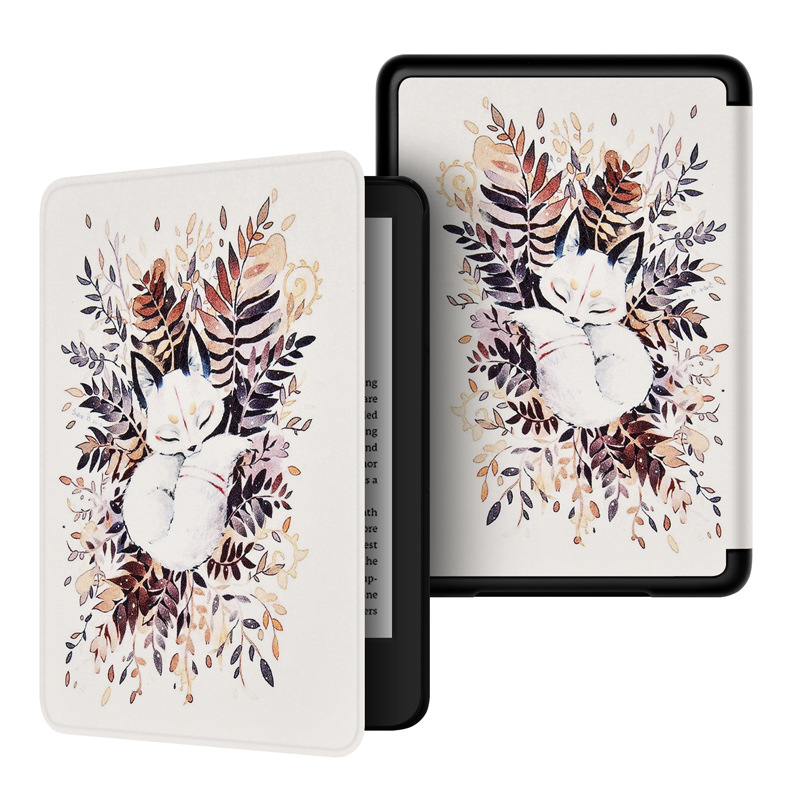 Picture of Spot Suitable for Kindle Protective Case 2016 Entry Version 558 Silk Pattern Painted Protective Case Migu X Leather Case
