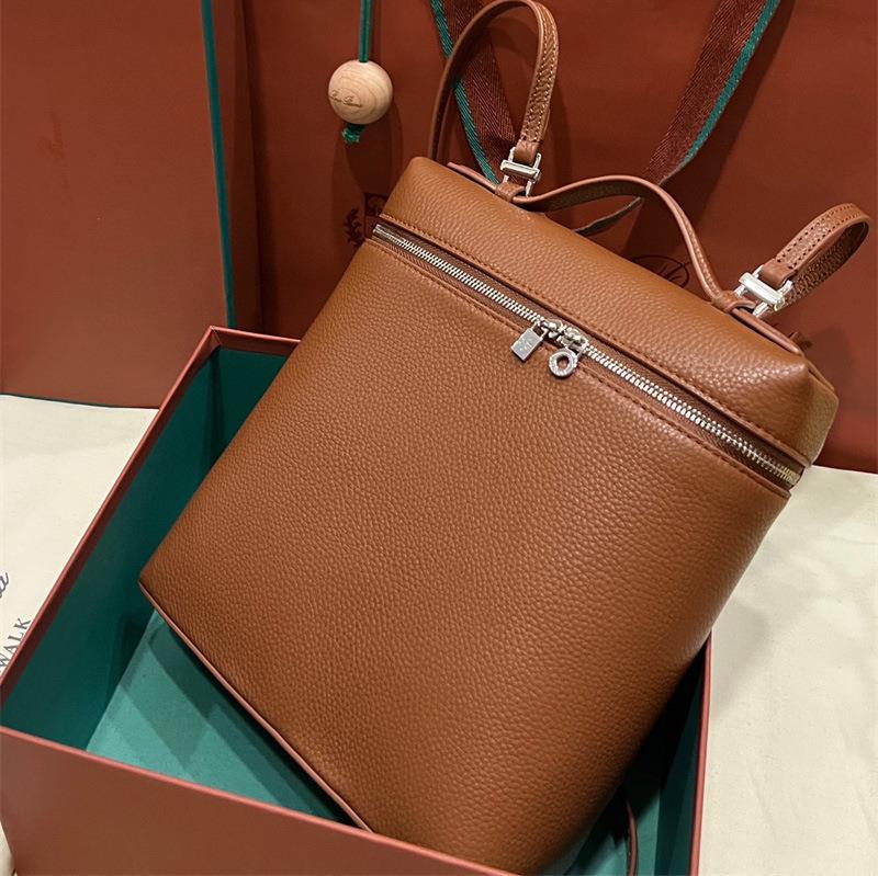 Picture of Loro new backpack first layer cowhide small backpack handbag foreign trade genuine leather women's bag simple all-match