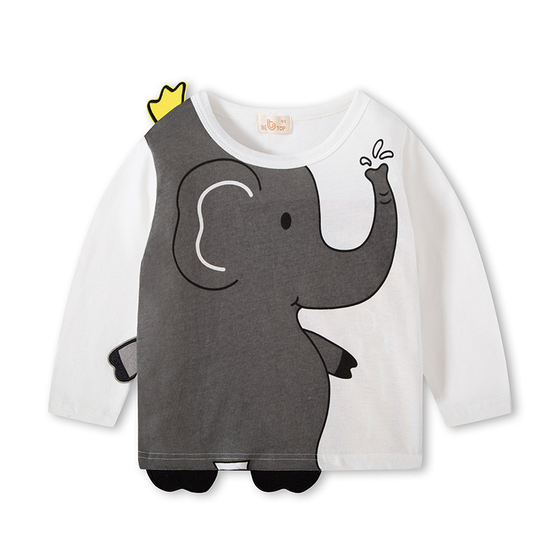 Picture of Be Top Kidsren's Clothing Factory Direct Sales 2025 New Kidsren's Cartoon Long-Sleeved T-Shirt Boys' Bottoming Shirt Dropshipping