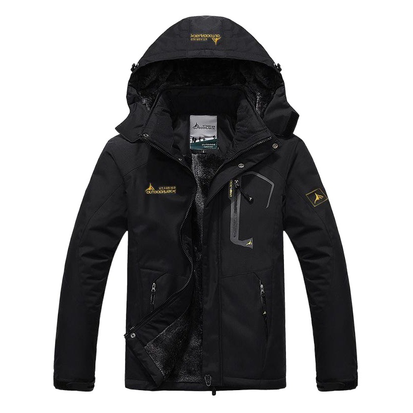 2025 Amazon Outdoor Couple Jacket Large Size Velvet Thickened Windproof Mountaineering Cycling Warm Cotton Jacket