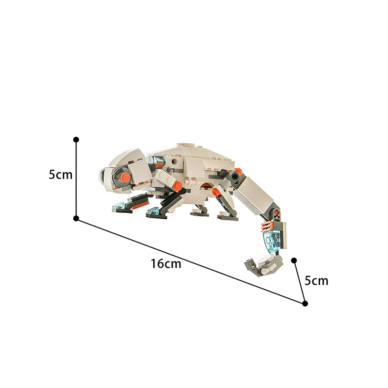 Picture of MOC Toy Compatible Lego Animal Series Piece Block Toy Set Creative Chameleon Animal Model