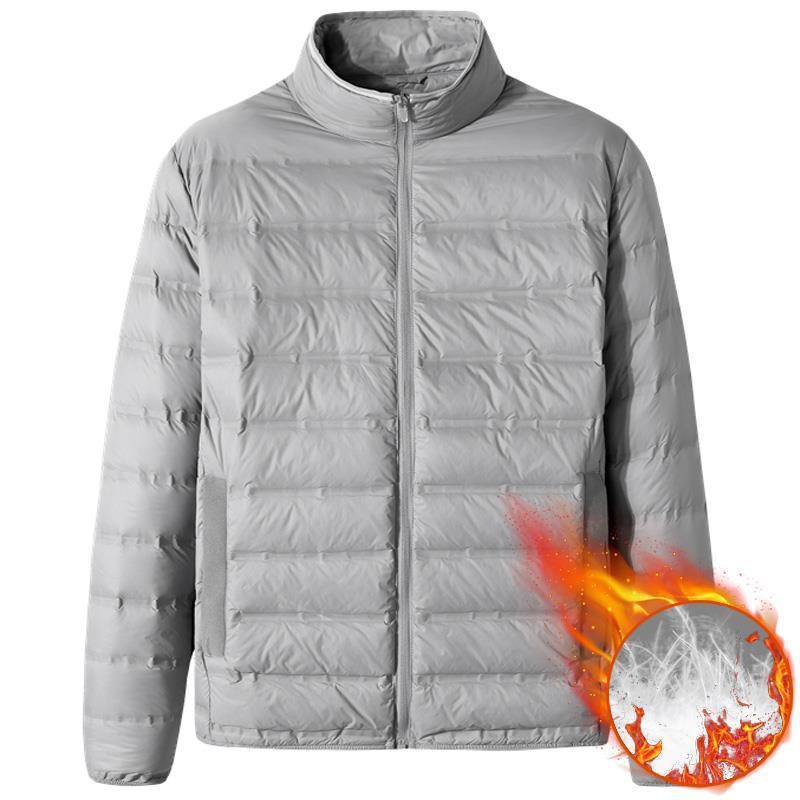 Picture of Fat man light down cotton-padded jacket men's light thin plus fat plus size 200kg fat man down cotton-padded jacket tide