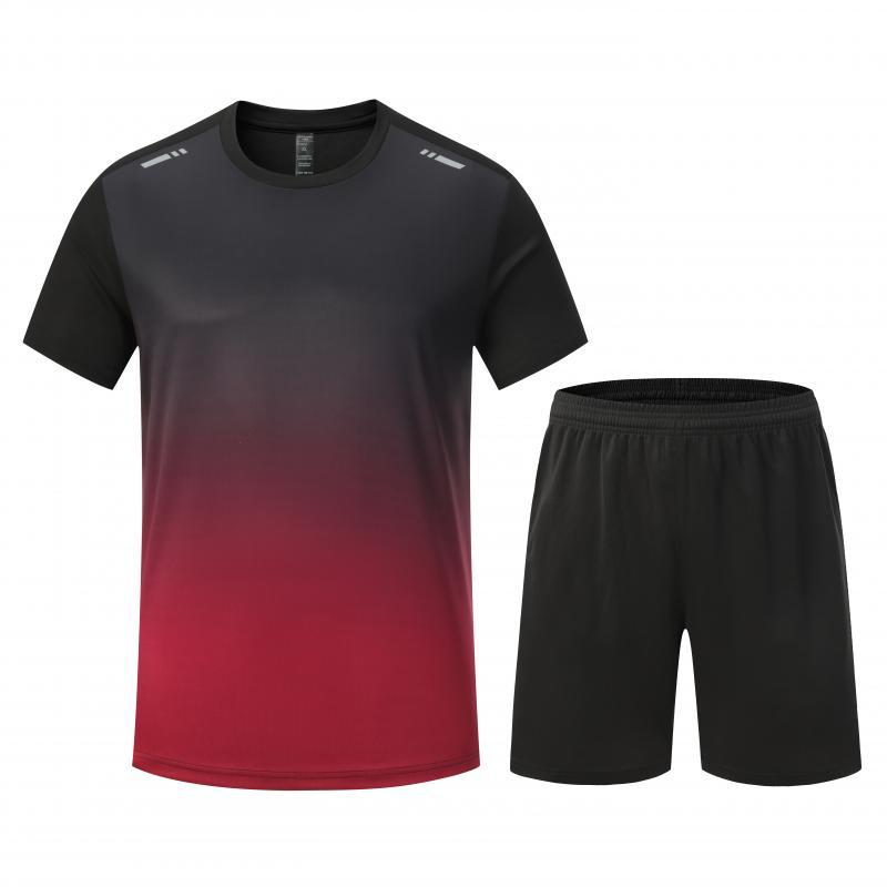 Picture of Light board football uniform suit boys and girls adult children team uniform jersey primary and secondary school students short sleeve jersey competition training uniform