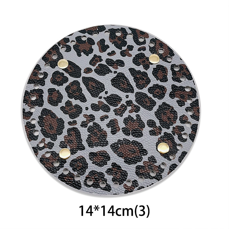Picture of Spring and Summer handmade needle hook woven handbag DIY bag bottom plate accessories 25 * 12cmPU leather printing bag bottom base