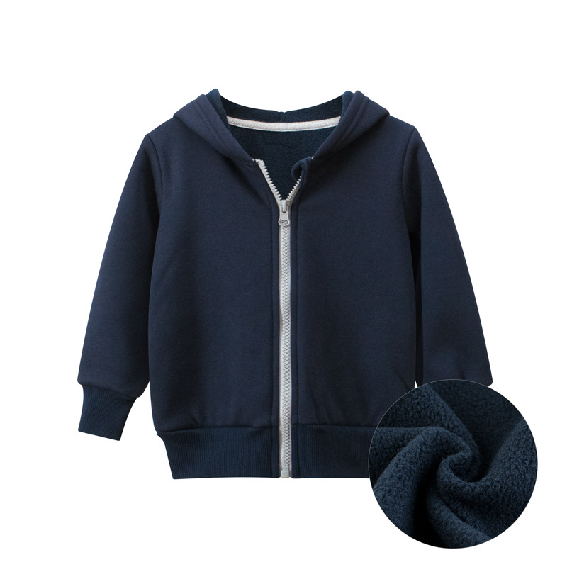 Picture of 27Kids Korean Style Kidsren's Clothing Autumn and Winter New Products 2024 Kidsren's Jacket Zipper Sweatshirt Fleece Baby Clothes Ins