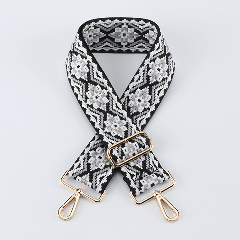 Picture of Cross-Border 5cm Wide Shoulder Strap Bag Strap Crossbody Adjustable Shoulder Strap New Diamond Jacquard Embroider Bag Shoulder Strap in Stock