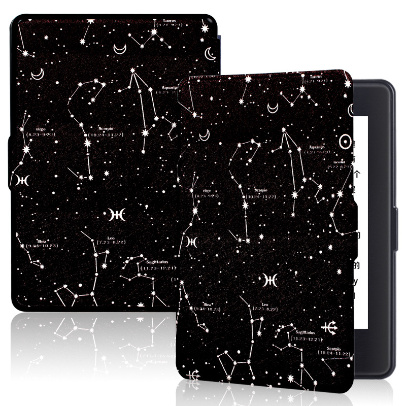 Picture of Spot Suitable for Kindle Protective Case 2016 Entry Version 558 Silk Pattern Painted Protective Case Migu X Leather Case