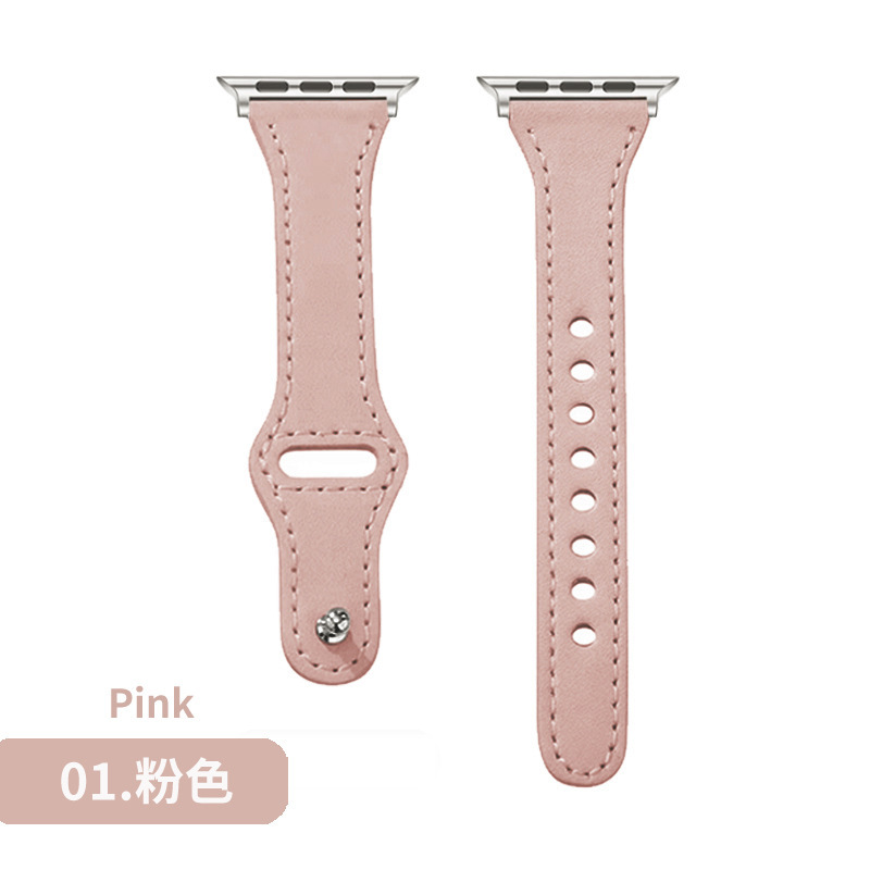 Picture of Suitable for Apple Huawei Watch Strap Applewatch Smart Watch Retro Business First Layer Genuine Leather iWatch Buckle