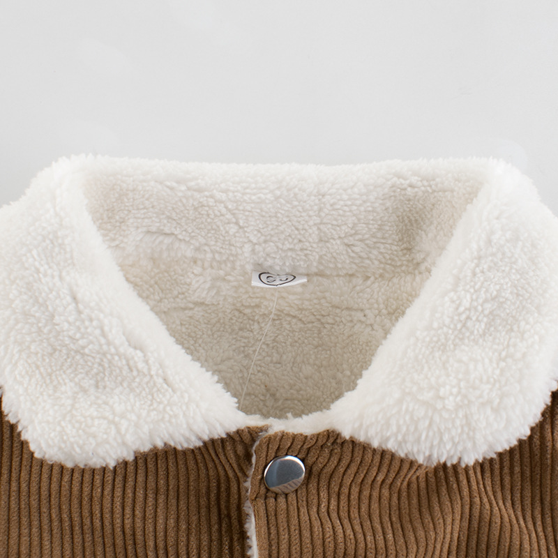 Picture of Spring children's clothing children's vest new 2024 boys lamb fleece fleece-lined baby clothing warm coat