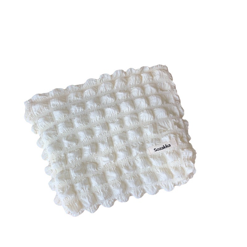 Picture of Cosmetic Bag high-looking bubble cloud large capacity cosmetic bag canvas cosmetic storage travel wash bag