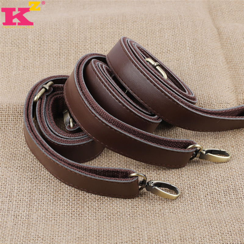 Picture of in stock Wholesale Ultrafilm Leather Sticker Canvas Leather Bag Strap 2.5cm Lug Adjustable Crossbody Shoulder Bag Strap Accessories