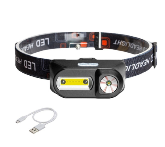 Picture of Multi-function USB interface charging headlight COB outdoor emergency headlight 18650 battery fishing light