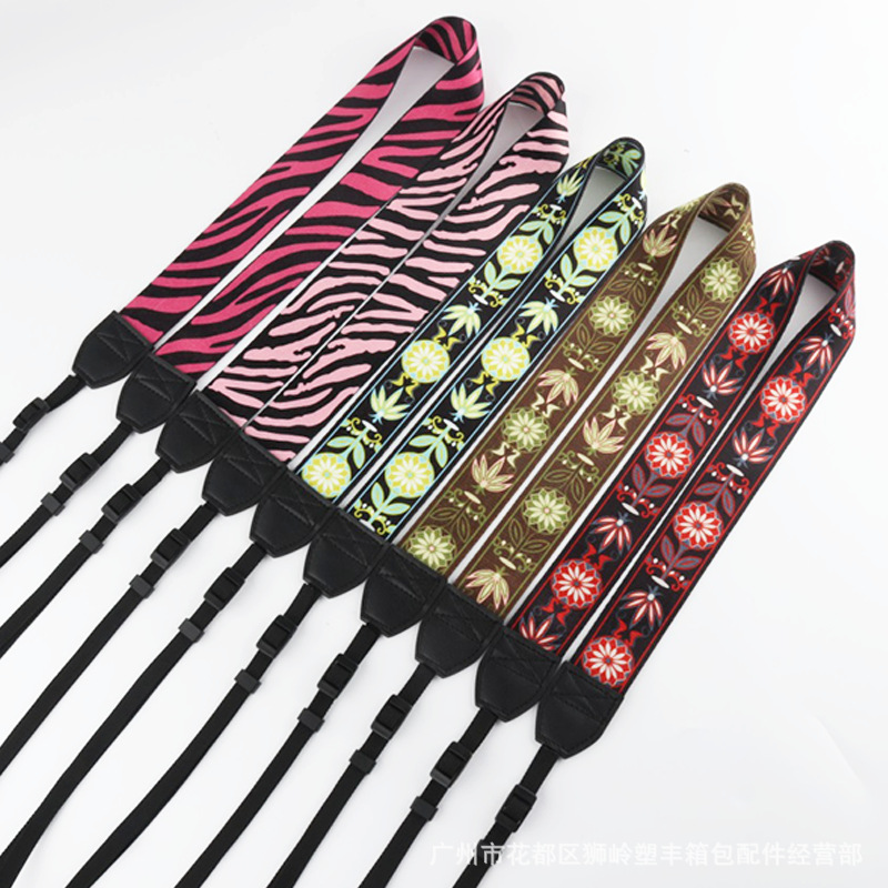 Picture of Micro single ethnic style shoulder strap camera strap 3.8cm thermal transfer lanyard micro single shoulder strap retro halter shoulder strap