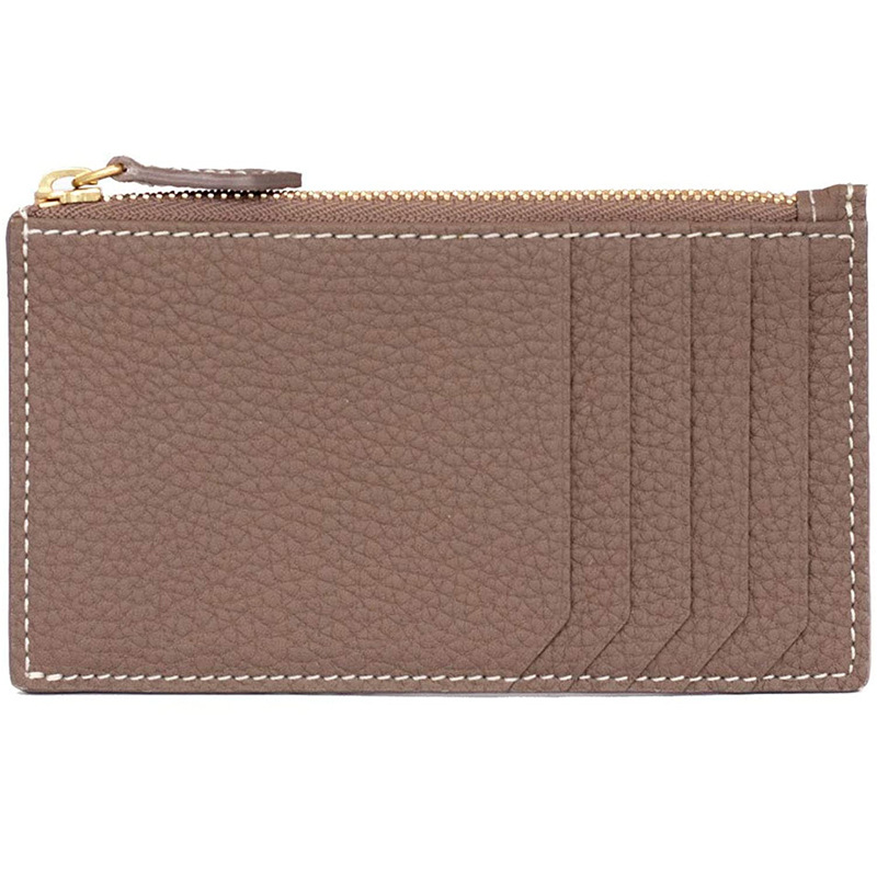 Picture of Japan Amazon Lotte New Women's Genuine Leather Ultra-thin Simple Card Bag Short Cowhide Coin Purse Small Card Set