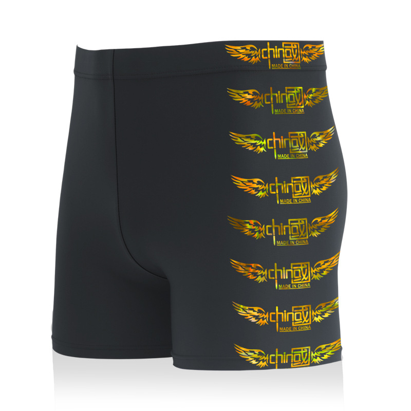 Picture of Factory wholesale boxer swimming trunks men's high waist swimming trunks conservative hot spring beach flame anti-embarrassing sexy tide