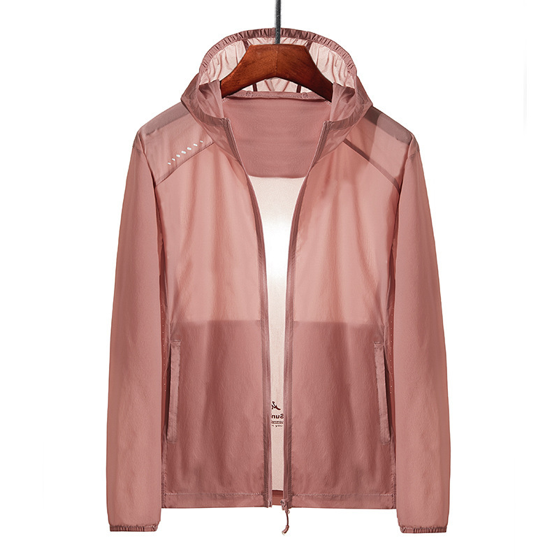 2020 Summer Couple's Sunscreen Skin Coat Plus Size Large Size Breathable Solid Color Quick-drying Skin Coat for Men and Women