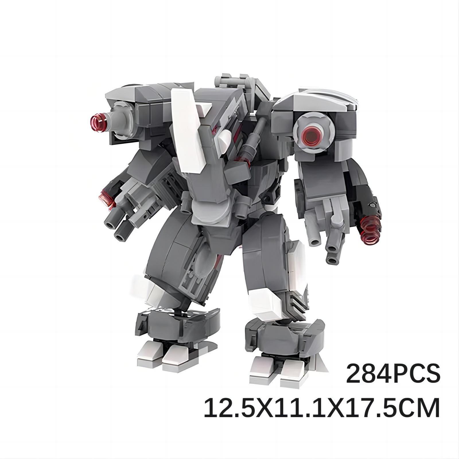 Picture of Domestic Building blocks compatible with Lego MOC Star Wars series rhinoceros Mech assembly robot intelligence suit Model Male