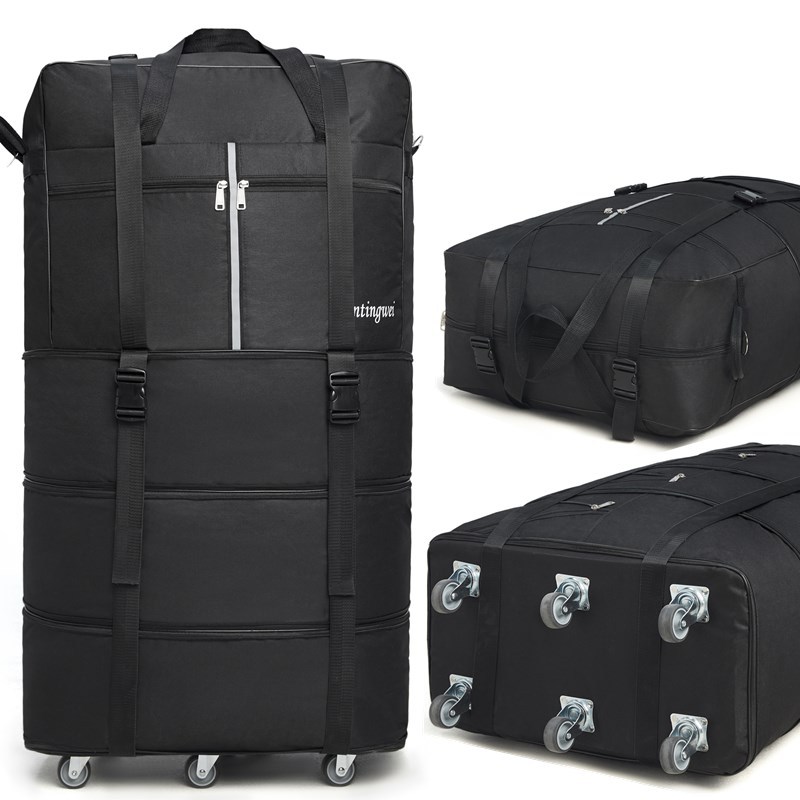 Picture of 158 Air Consignment Bag Large Capacity Study Abroad Travel Case Aircraft Consignment Case Universal Wheel Folding Luggage Bag