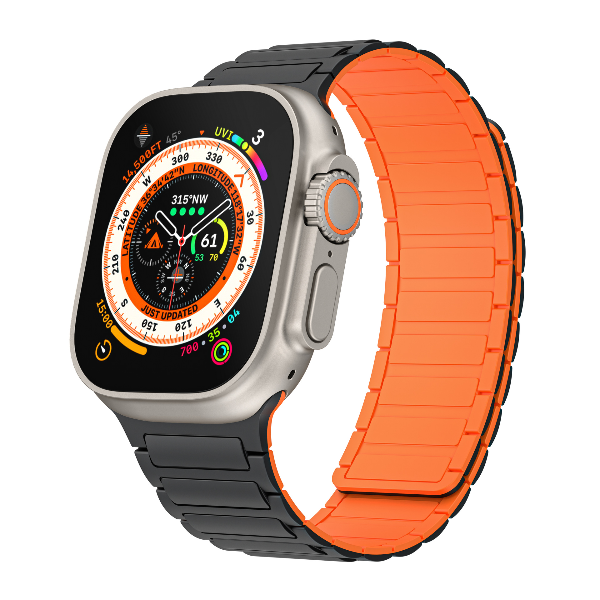 Picture of Suitable for Apple Watch Magnetic Silicone Strap Appleiwatch10 Generation S9U Magnetic Loop Strap Tool Style