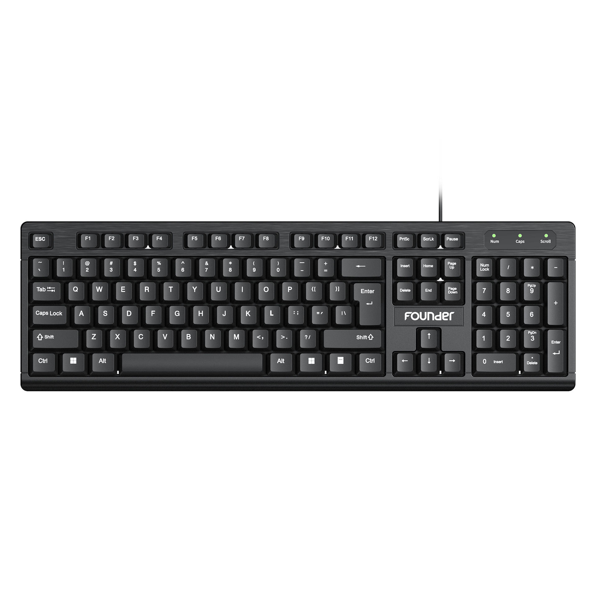 Picture of Founder K110/KM110 Wired Keyboard Mouse suit Notebook Office Special Desktop Computer Business Home Typing