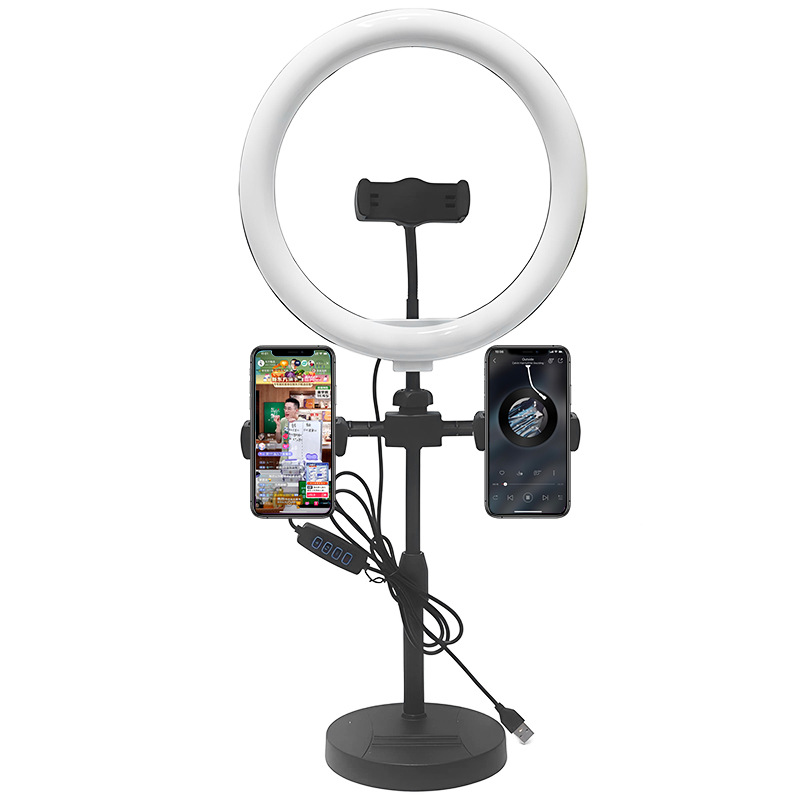 Picture of Factory direct supply outdoor live broadcast ring fill light photography special adjustable light machine dual-position three-position fill light