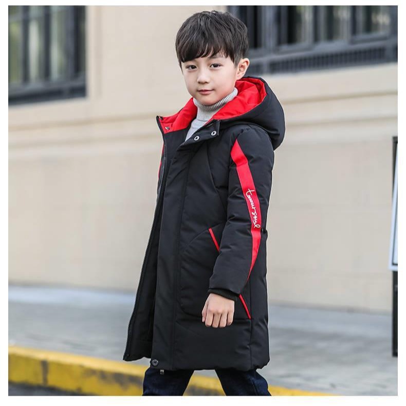 Picture of Boys Cotton Coat 2022 New Korean Style Baby Midi Cotton Coat Winter Clothes Children's Thickened Cotton Coat