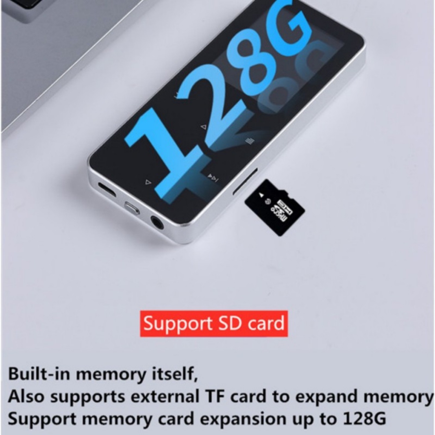 Picture of Foreign Trade Version New Metal MP3 Student Walkman Bluetooth MP4 Music Player Recording Novel External Insertable Card