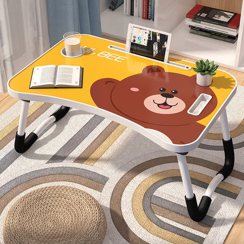 Picture of Bed Desk Computer Desk Dormitory Simple Folding Table Bedroom Simple Student Learning Small Table Lazy Writing Desk