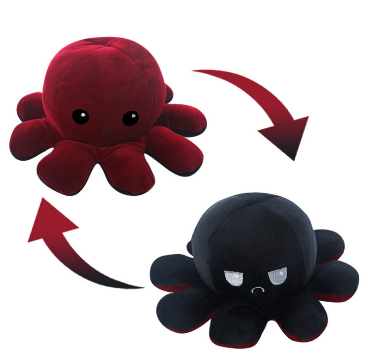 Picture of Flip Octopus Flip Octopus Doll Octopus Plush Toy Double Flip Doll Reversible Octopus