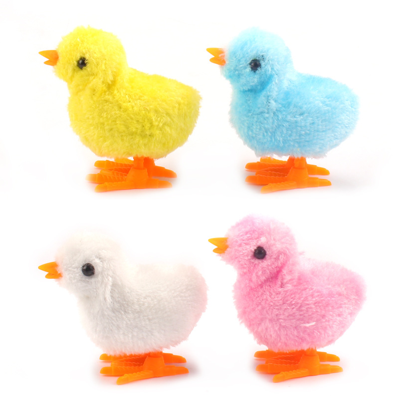Picture of Stall Hot Selling Internet Red Coil Chicken Simulation Chain Jumping Chicken Shaking Tone Same Children's Toy Cute Internet Red Chicken