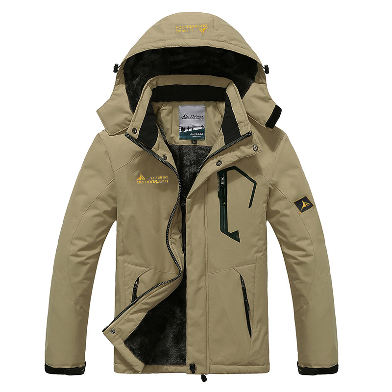 Picture of 2025 Amazon Outdoor Couple Jacket Large Size Velvet Thickened Windproof Mountaineering Cycling Warm Cotton Jacket