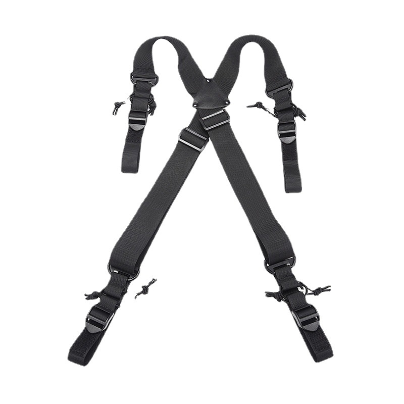 Picture of Outdoor X-Type Load Strap Multi-Function Tactical Shoulder Strap Lanyard Professional Sports Bag Tactical Rope Metal Buckle