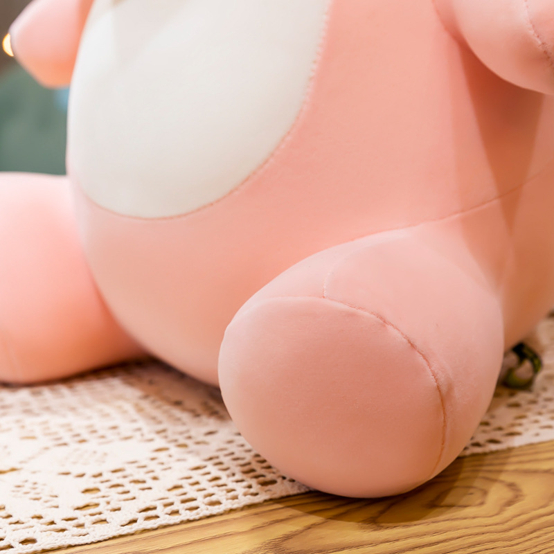 Picture of Cute Candy Color Plump down Cotton Crystal Velvet Soft Vent Dinosaur Plush Doll for Chinese Valentine's Day