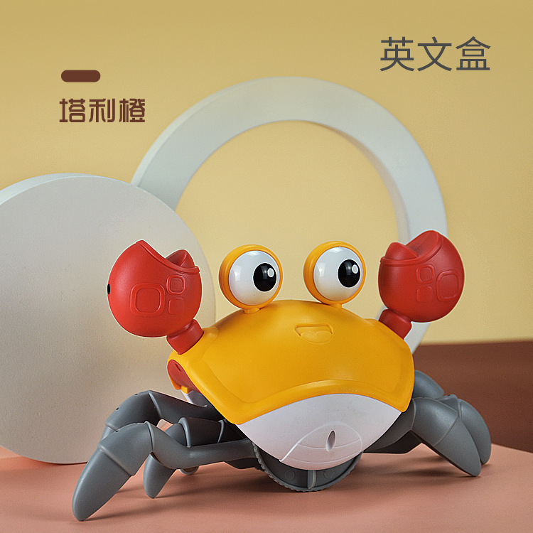 Picture of Cross-border Hot Selling Induction Escape Crab Light usb Charging Induction Obstacle Avoidance New Strange Crawling Trick Toy