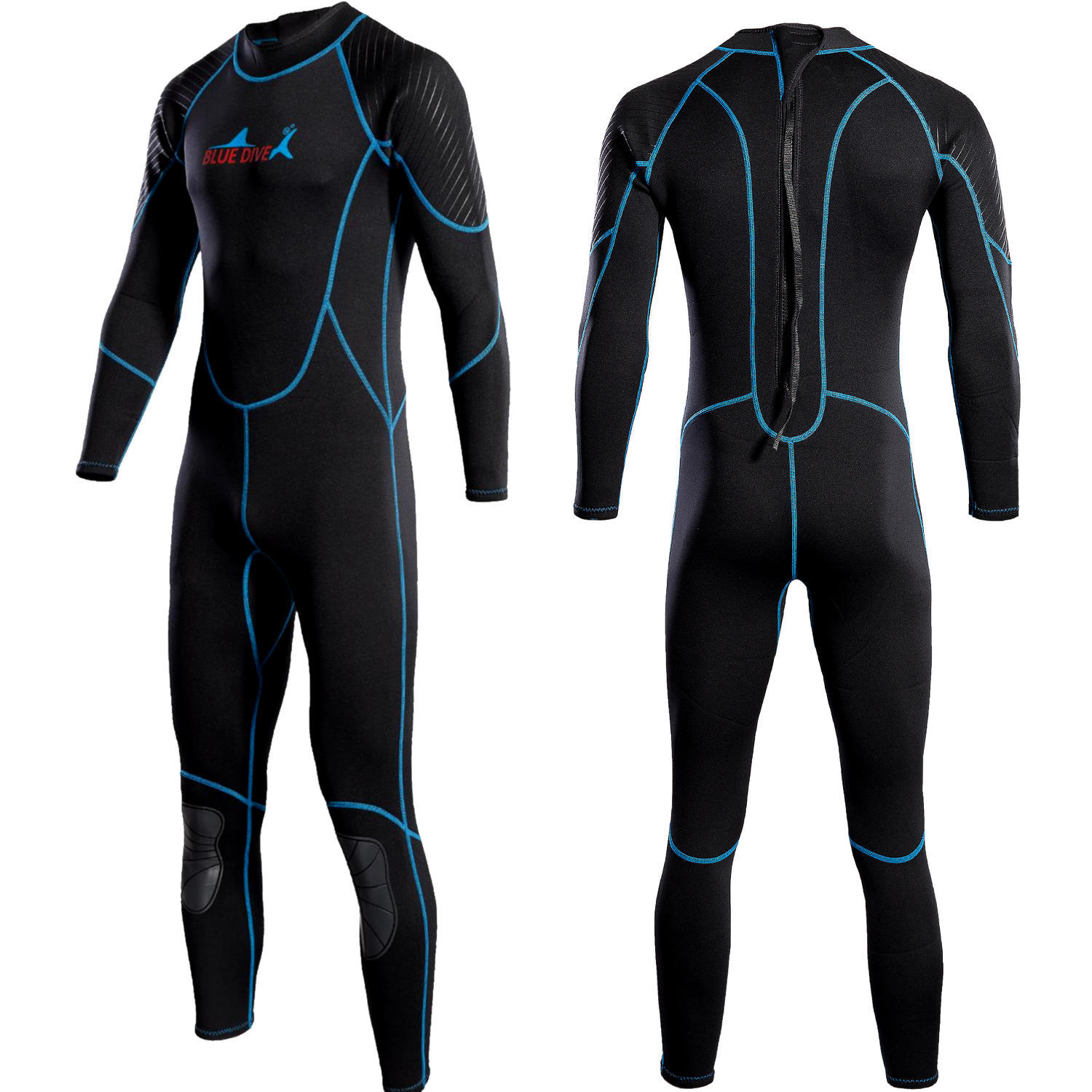 Picture of Wetsuit swimsuit 2mm one-piece men's warm surfing paddle board motorboat swimming winter swimming snorkeling free cold