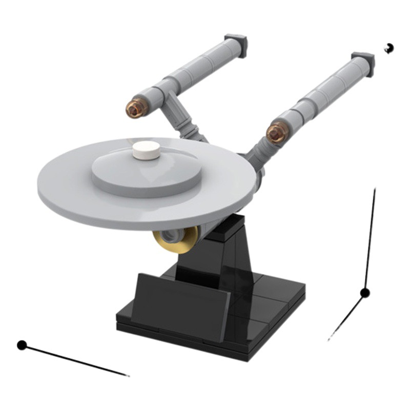 MOC Building Blocks Compatible with Lego Starship Enterprise NCC-1701 Patchwork Building Blocks Space Toy