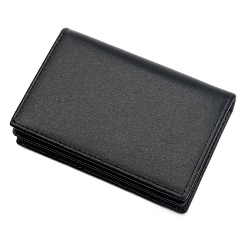 Leather Business Card Bag Head Layer Cowhide Card Bag Multi-Card Card Card Holder Thickened Card Bag 3005D