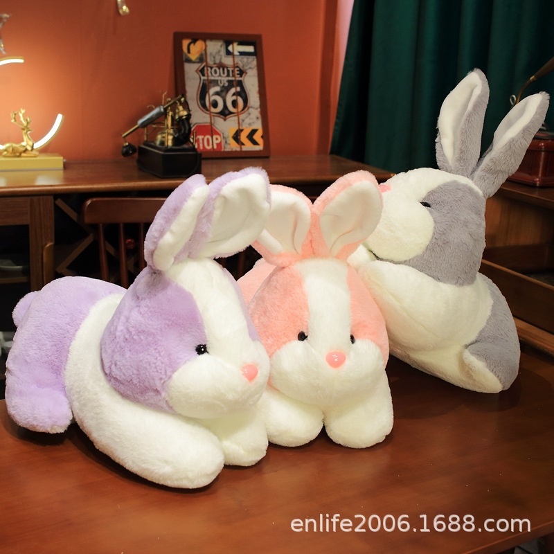 Picture of Cute Jade Rabbit Pillow Personalized Sofa Pillow Moon Rabbit Plush Toy Doll Girls Sleeping Doll