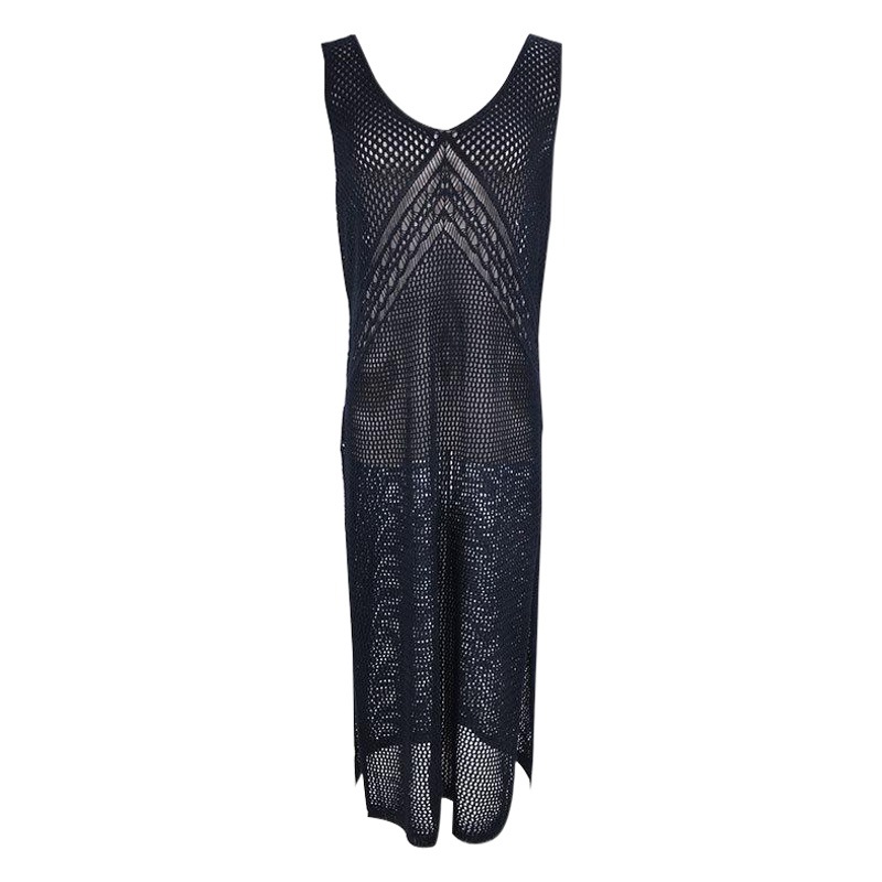 European and American New Style Hollow Knitted Vest Dress Beach Sun Protection Seaside Vacation Bikini Cover-Up Swimsuit Outer Wear