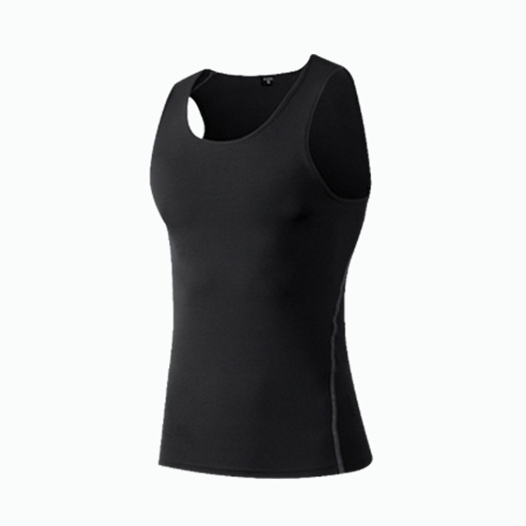 Picture of Sports Tight Vest Men's Quick-drying Breathable Elastic Base Clothes Running Sports Sweatshirt Fitness Training Fitness Top