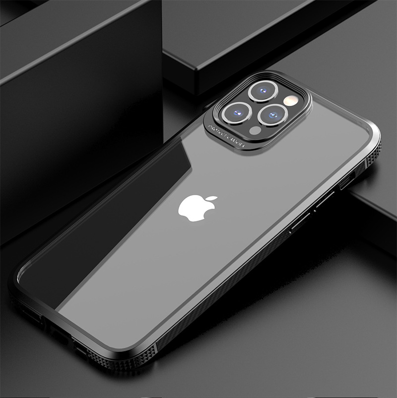 Picture of For Apple 12Pro Max Mobile Phone Case New Transparent iPhone 12Pro Drop-resistant Protective Case 11Pro Max