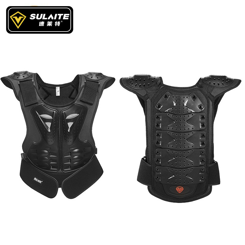 Picture of Sulaite Kidsren's Roller Skating Protective Gear, Skating Chest Protector, Back Protector, Night Reflective Equestrian Cycling Armor, Riding Armor